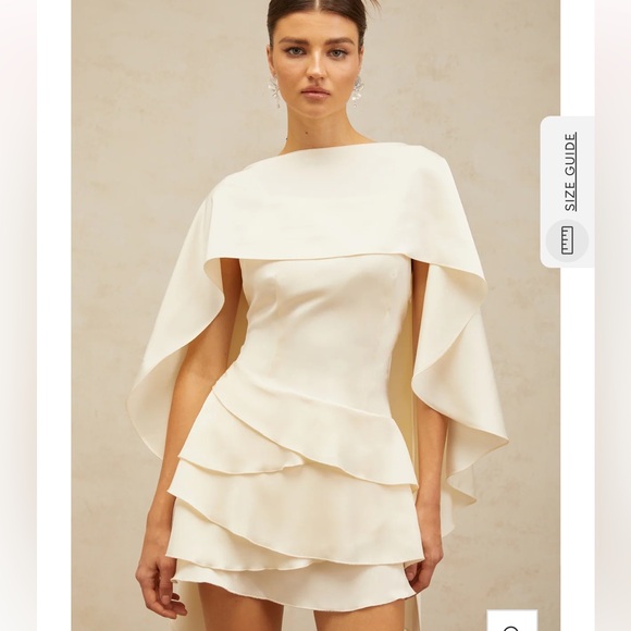 Miss Rosier Dresses & Skirts - Miss Rosier Lyna White Satin Dress